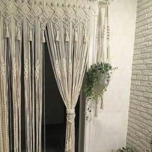 Event Backdrop Bohemian Tapestry Wedding Decoration Intricate Lace Design For Parties Bohemian Woven Curtain For Decor