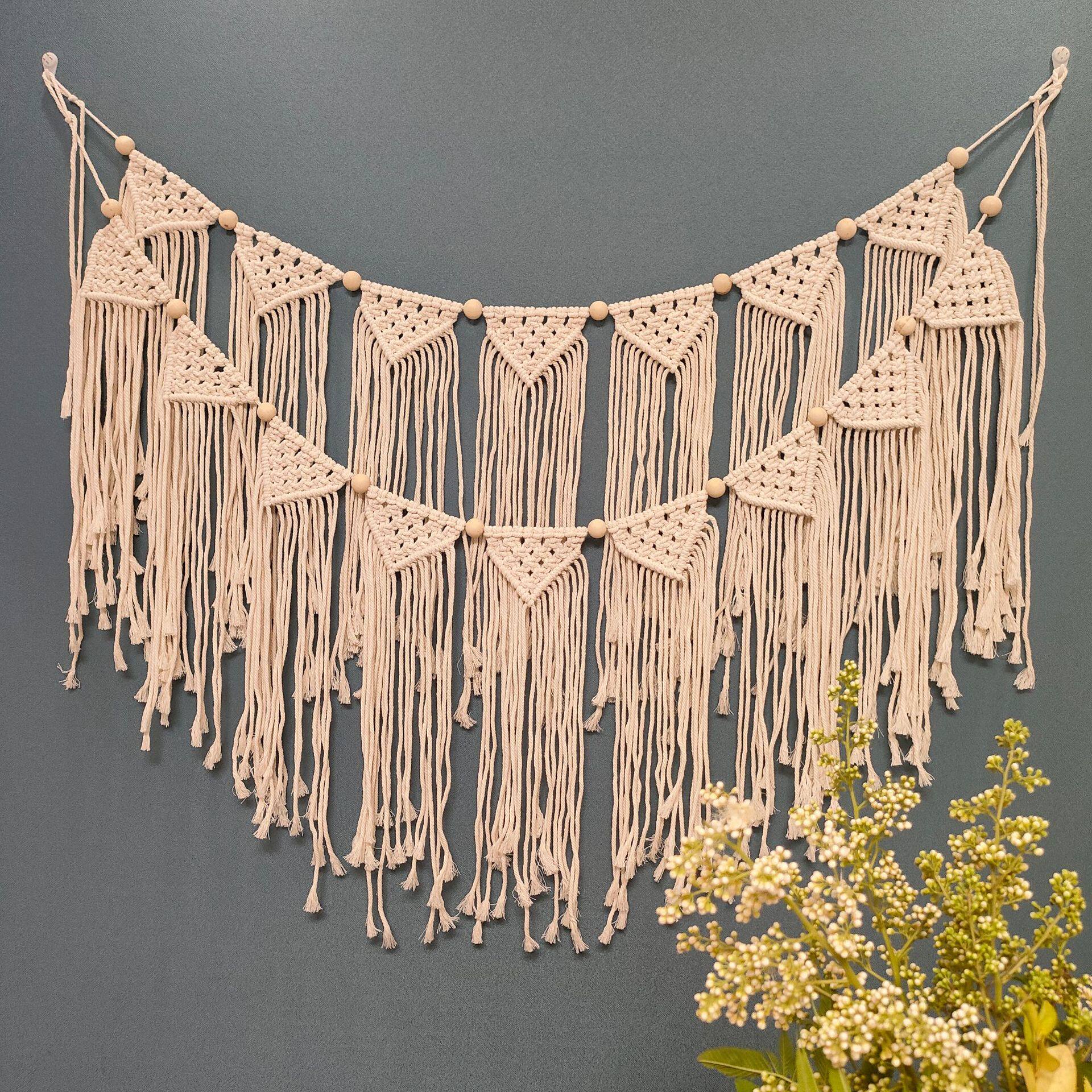 Macrame Handmade Tapestry for Home Wall Hanging Flag Tapestries Bohemian Decor Tapestries Living Room Bedroom Room Decoration Macrame Handmade Tapestry for Home Wall Hanging Flag Tapestries Bohemian Decor Tapestries Living Room Bedroom Room Decoration