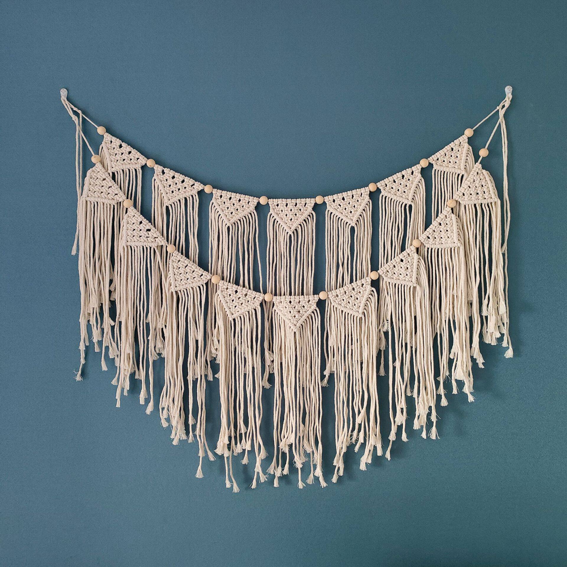 Macrame Handmade Tapestry for Home Wall Hanging Flag Tapestries Bohemian Decor Tapestries Living Room Bedroom Room Decoration Macrame Handmade Tapestry for Home Wall Hanging Flag Tapestries Bohemian Decor Tapestries Living Room Bedroom Room Decoration