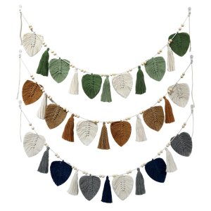 Macrame Wall Hanging Tapestry Hand Woven Macrame Tapestry Boho Decor Modern Boho Tapestry Wall Decor Macrame Banner Garland