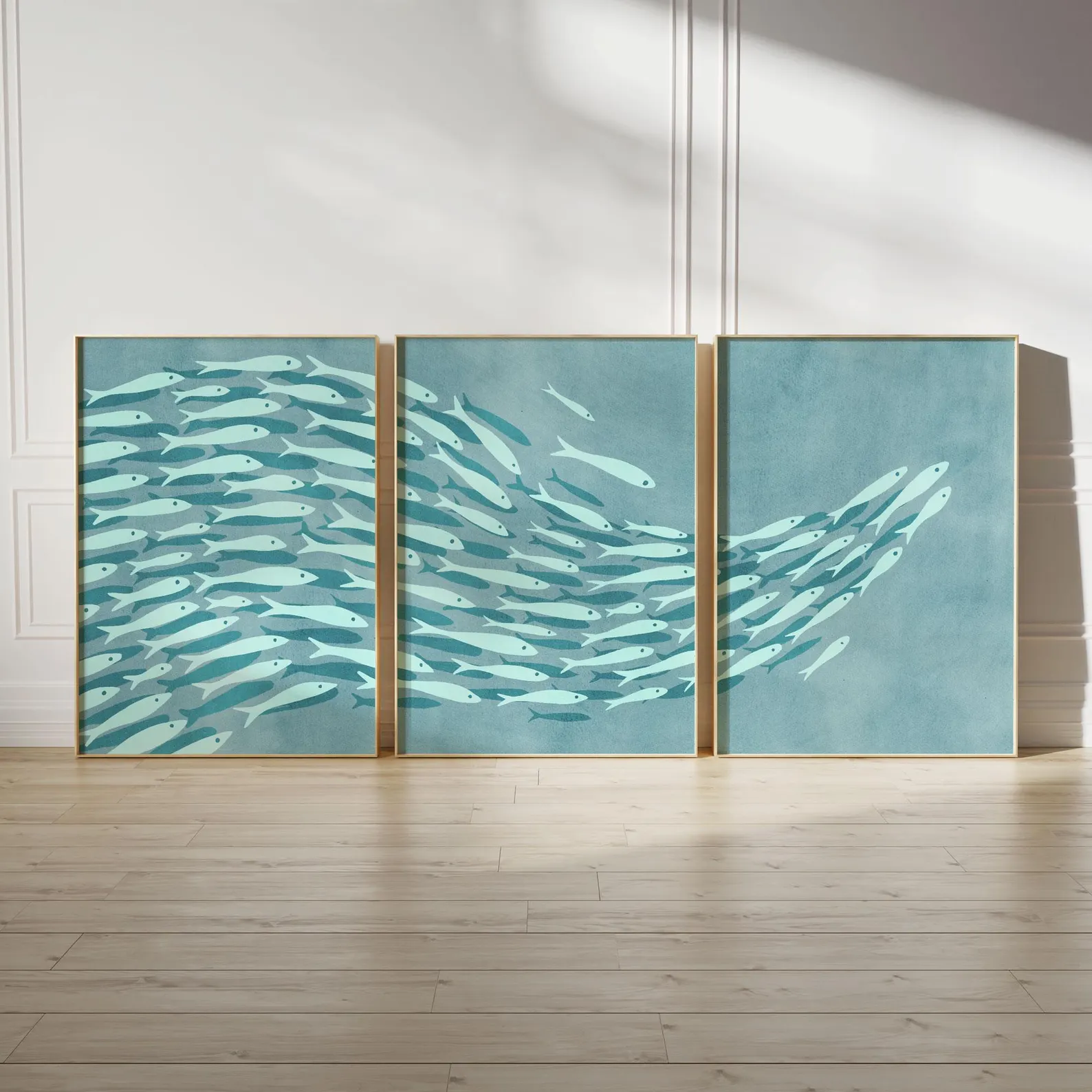 3PCS Shoal of Fish Poster Set Blue Coastal Wall Art Nautical Beach Home Decor Boho Fish Poster Canvas Paintings For Room Decor 3PCS Shoal of Fish Poster Set Blue Coastal Wall Art Nautical Beach Home Decor Boho Fish Poster Canvas Paintings For Room Decor
