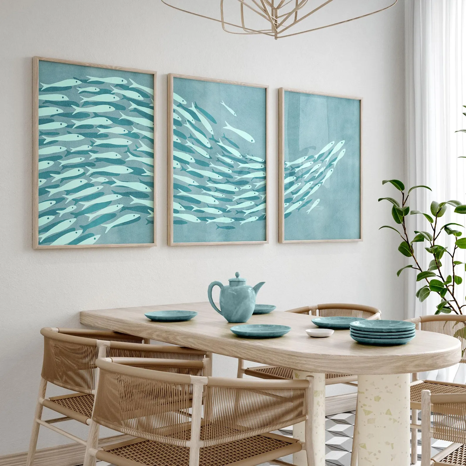 3PCS Shoal of Fish Poster Set Blue Coastal Wall Art Nautical Beach Home Decor Boho Fish Poster Canvas Paintings For Room Decor 3PCS Shoal of Fish Poster Set Blue Coastal Wall Art Nautical Beach Home Decor Boho Fish Poster Canvas Paintings For Room Decor