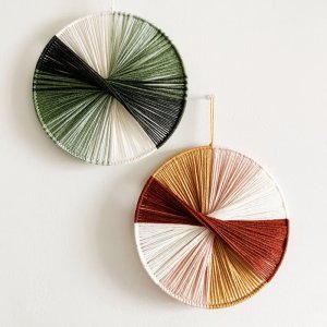 Colored Macrame Wall Hanging Tapestry Handmade Color Cotton Thread for Home Decor Bedroom Living Room Kid's Room Decoration Gift
