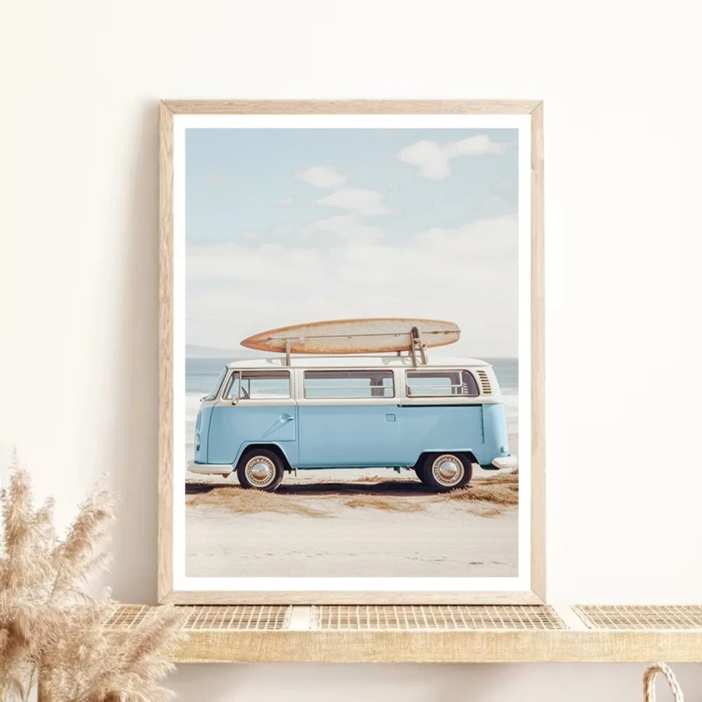 Nature Beach Sea Waves Coastal Pampass Grass Reed Sky Bus Photography Nordic Poster Canvas Printing Wall Home Decor Nature Beach Sea Waves Coastal Pampass Grass Reed Sky Bus Photography Nordic Poster Canvas Printing Wall Home Decor