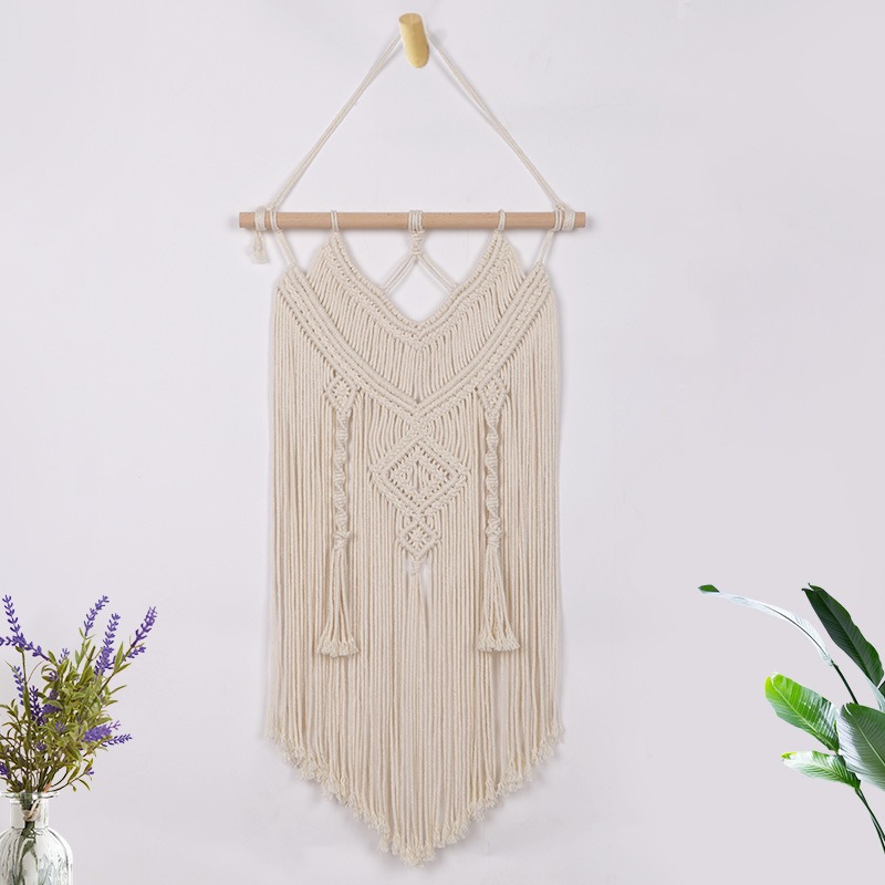 European Bohemian Diy Hand-woven Cotton Rope Tapestry Tassel Home Wall Hanging Decoration European Bohemian Diy Hand-woven Cotton Rope Tapestry Tassel Home Wall Hanging Decoration