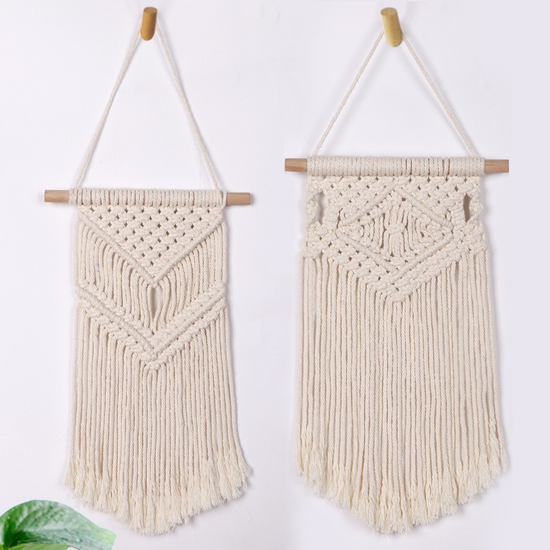 European Bohemian Diy Hand-woven Cotton Rope Tapestry Tassel Home Wall Hanging Decoration European Bohemian Diy Hand-woven Cotton Rope Tapestry Tassel Home Wall Hanging Decoration