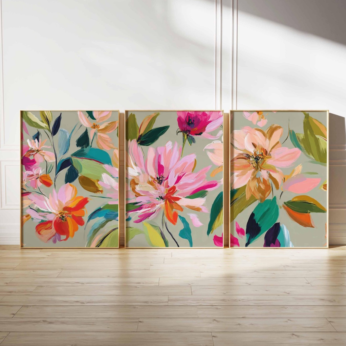 3pcs/set Vibrant Colorful Abstract Floral Canvas Prints Poster Modern Minimalism Botanical Art Print Wall Art Home Decor Poster 3pcs/set Vibrant Colorful Abstract Floral Canvas Prints Poster Modern Minimalism Botanical Art Print Wall Art Home Decor Poster