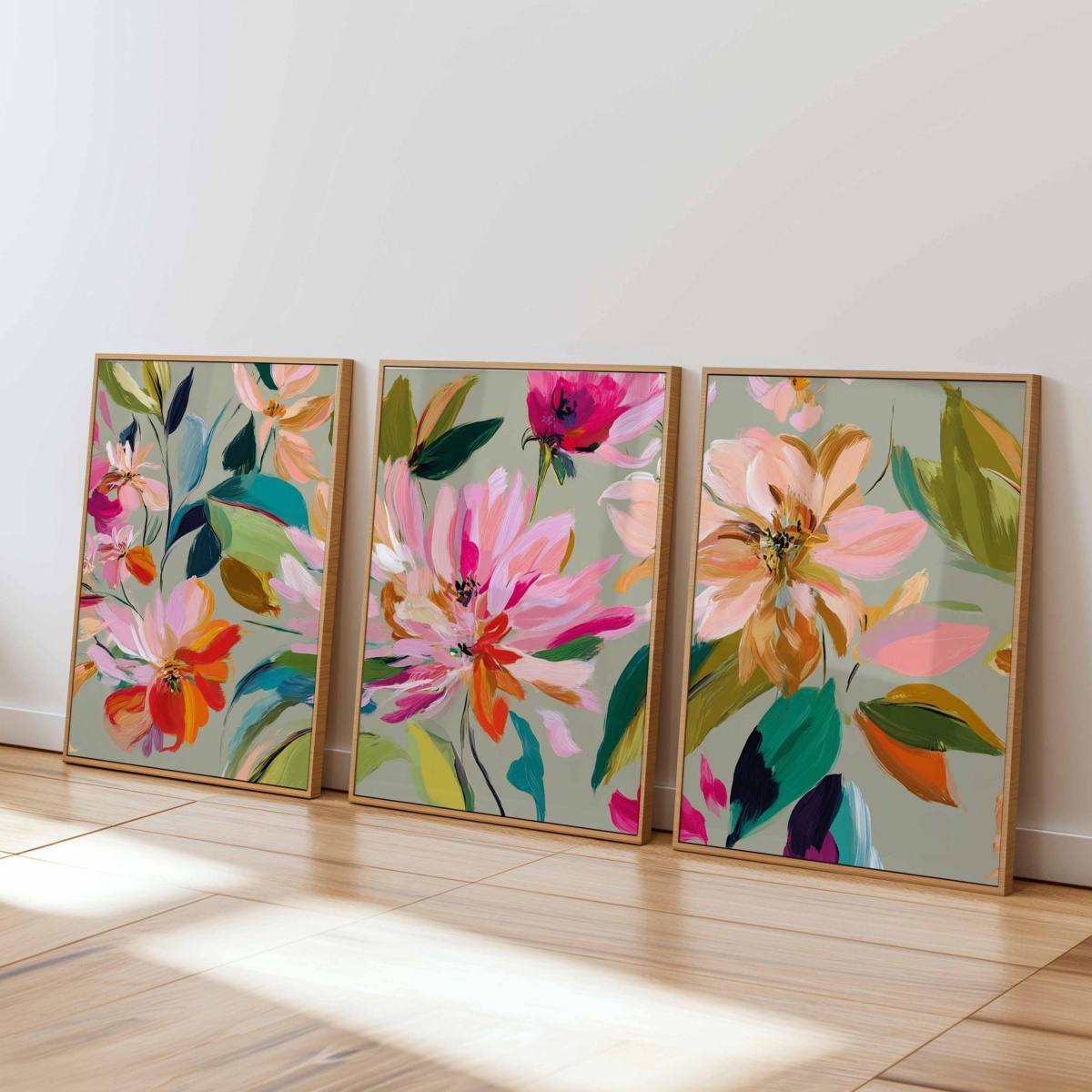 3pcs/set Vibrant Colorful Abstract Floral Canvas Prints Poster Modern Minimalism Botanical Art Print Wall Art Home Decor Poster 3pcs/set Vibrant Colorful Abstract Floral Canvas Prints Poster Modern Minimalism Botanical Art Print Wall Art Home Decor Poster