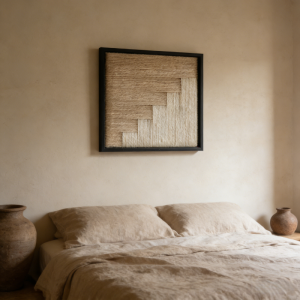 Modern Boho Geometric Macrame Wall Art Handmade Cotton Rope Tapestry Frame Living Room Bedroom Decorative Hanging Artwork