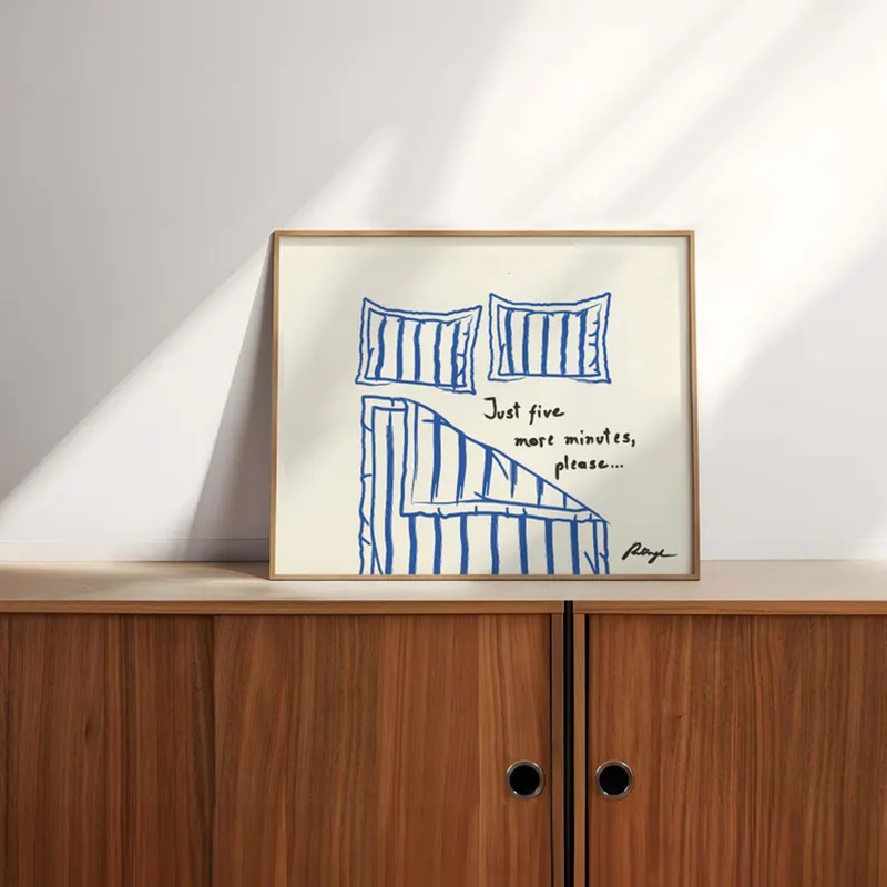 Stay in Bed Print, Goodnight Poster, Cute Bedroom Art, Canvas Wall Poster Printing, Funny Art Print, Mid Century Art Framless Stay in Bed Print, Goodnight Poster, Cute Bedroom Art, Canvas Wall Poster Printing, Funny Art Print, Mid Century Art Framless