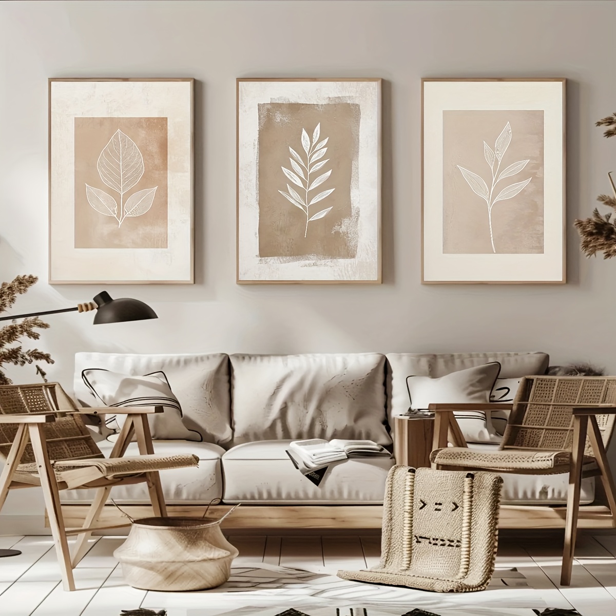 Wall Art Decor Paintings Warm Tones Posters Home Creative Gifts 3pcs Neutral Minimalist Abstract Fern Boho Wall Art Decor Paintings Warm Tones Posters Home Creative Gifts 3pcs Neutral Minimalist Abstract Fern Boho